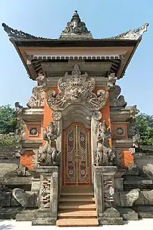 Image 57Roofed kori agung gate at the Bali Pavilion of Taman Mini Indonesia Indah (from Culture of Indonesia)