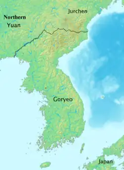 Map of the Koryo kingdom