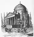 The original design of the church (around 1855)