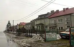 Houses by the wayside in Kosmolów