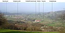 View of the Municipality of Kostanjevica na Krki from the village of Male Vodenice