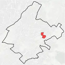 Location within Athens