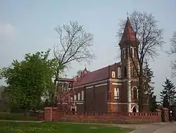 Saint Nicholas' church in Kozłów Szlachecki village, Poland