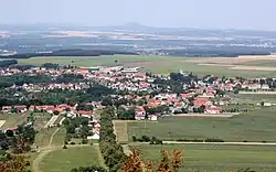 View of Krabčice from Říp