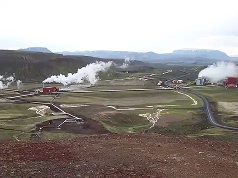 Image 8Krafla Geothermal Station in northeast Iceland (from Geothermal energy)