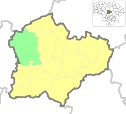 Location of Krakės eldership