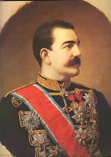 The first modern king of Serbia, Milan Obrenović. During his rule, Serbia received the official national anthem for the first time.