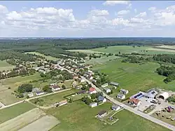 Aerial view from south-east