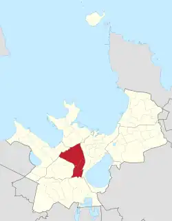 Location of Kristiine in Tallinn.