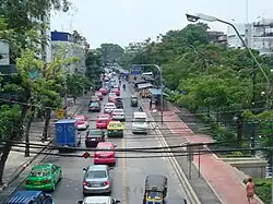 Krung Kasem Road in the area of Bobae Market and parallel to the Khlong Phadung Krung Kasem