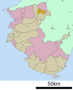 Location of Kudoyama in Wakayama Prefecture