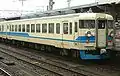 A JR-West 455 series car in "Hokuriku" livery in March 2010