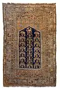 17th century Turkish carpet from Kula in the private collection of the de Unger family