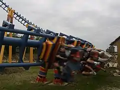 A Vekoma built inverted coaster, Kumali at Flamingo Land Resort