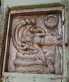 Vishnu reclining on snake