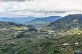 Panoramic view from Dream World Resort on Kundasang town inside the valley.