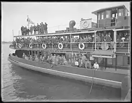 on Sydney Harbour, 1920