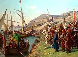 Mehmed II at the Siege of Constantinopole