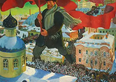 Image 40Bolshevik (1920) by Boris Kustodiev (from October Revolution)