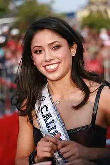 Kylee Lin, Miss California Teen USA 2007, at the Pirates of the Caribbean: At World's End film premiere