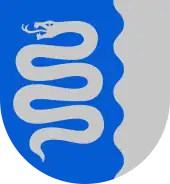 Image 35A common adder in the coat of arms of the Kyyjärvi municipality (from Snake)