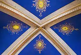 The church ceiling.