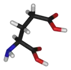 Chemical structure of the amino acid glutamate