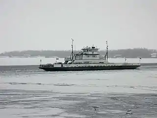 Cumberland headed east to Grand Isle