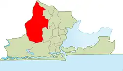 Location within Lagos Metropolitan Area