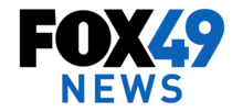 The Fox network logo in black next to a blue 49 in a DIN typeface. The word "NEWS" is below in blue.