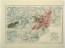 Linguistic Survey of India map of Munda languages