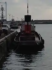 Stern view of tug Wendy Ann.