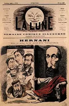 Cover of La Lune, illustrated by André Gill, 1867.