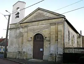 The church in La Faloise