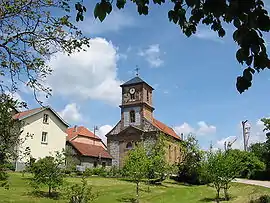 The church of Saint Gondelbert in La Grande-Fosse