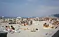 Crowded La Jolla Shores beach in July, 1978