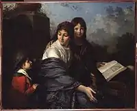 La Lecture de la fable ("Reading the Story", 1796); the artist's wife and her nephews.