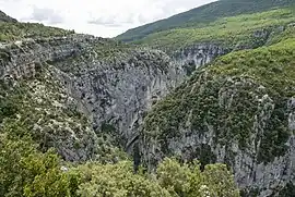 The Verdon river valley