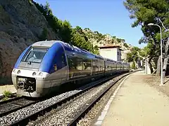 TER PACA service at La Redonne-Ensuès station in 2010