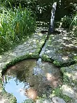 Water source on walkway in the park