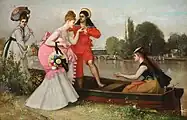 On the Boat, c. 1874