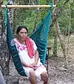 Hanging chair in Yucatán, 2007