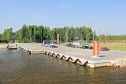 Laaksaare harbour on the shore of Lake Peipus in Parapalu