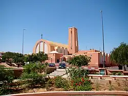 The old Spanish Cathedral of Saint Francis of Assisi, chiefly serves European UN personnel