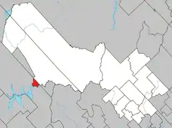 Location within Mékinac RCM.