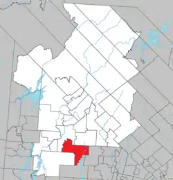 Location within Antoine-Labelle RCM.