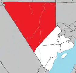 Location within Charlevoix RCM.