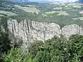 Escarpment on the lake