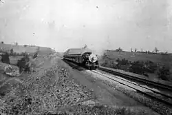 The westbound Lackawanna Limited nears Paulina, circa 1912