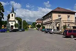 Centre of Lahošť